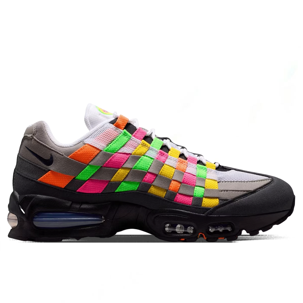 Air Max 95 Big Bubble Woven 'Multi' - White/Purple Dynasty/Pearl Grey